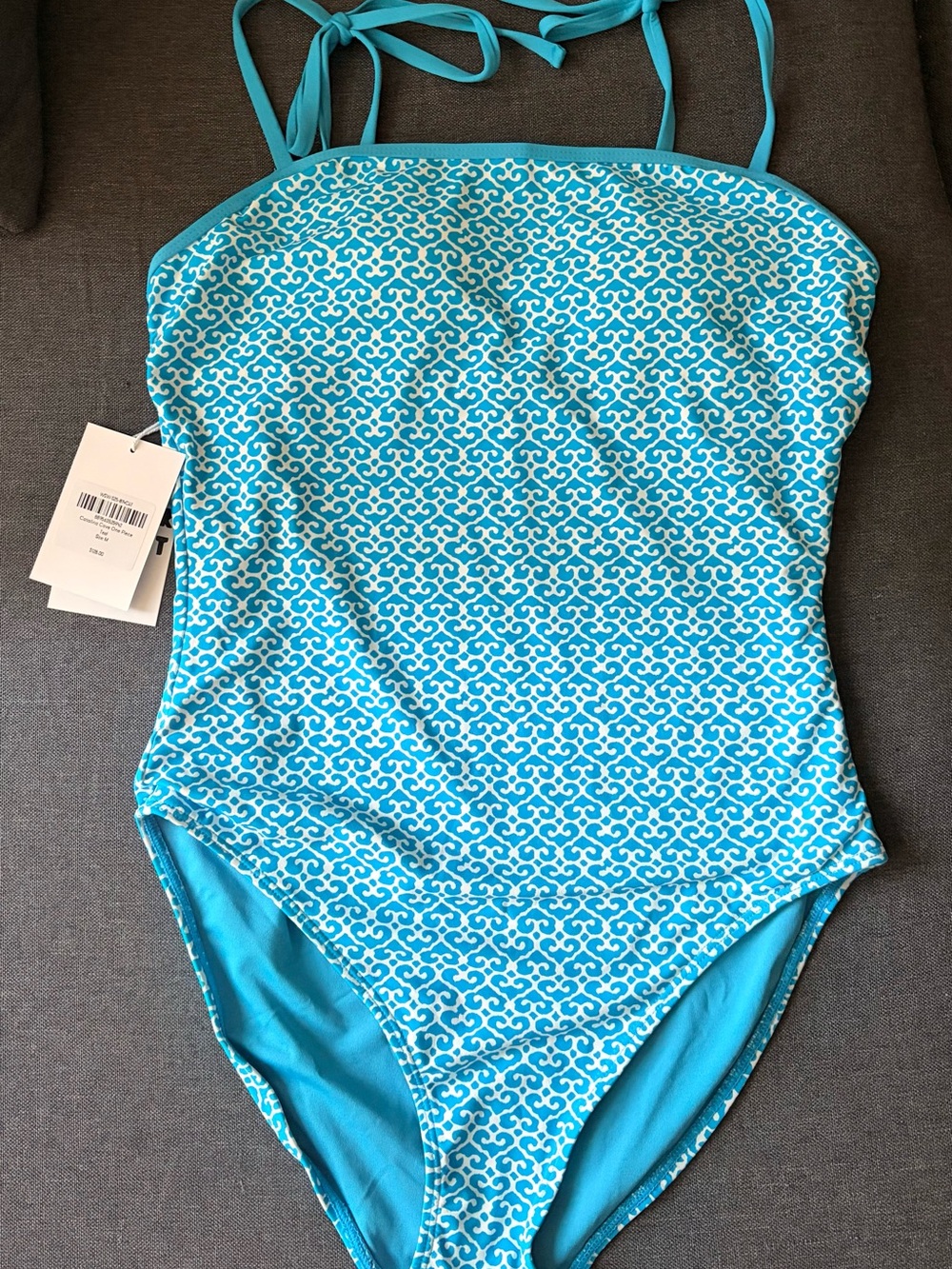 Roller Rabbit Turquoise & White One-Piece Swimsuit